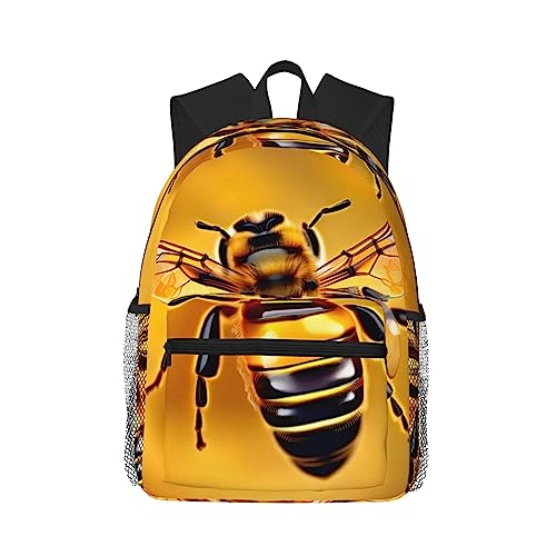 Sac à dos léger avec poches Bee Flying pour homme et femme grand compartiment