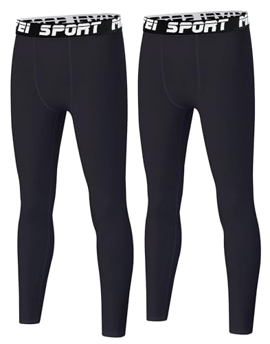MIVEI Toddler to Youth Compression Pants Boys Leggings for Sports Underwear