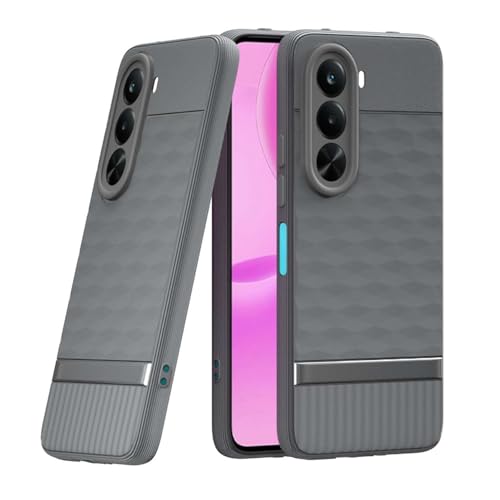 Image of Shockproof Case Compatible with Realme P4x 5G | Full Camera Protection | TPU Flexible Back Cover for Realme P4x 5G (Graphite Grey)