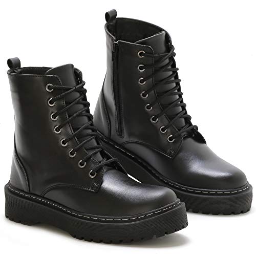Bota Feminina Flatform Stiloclub Preto (37)