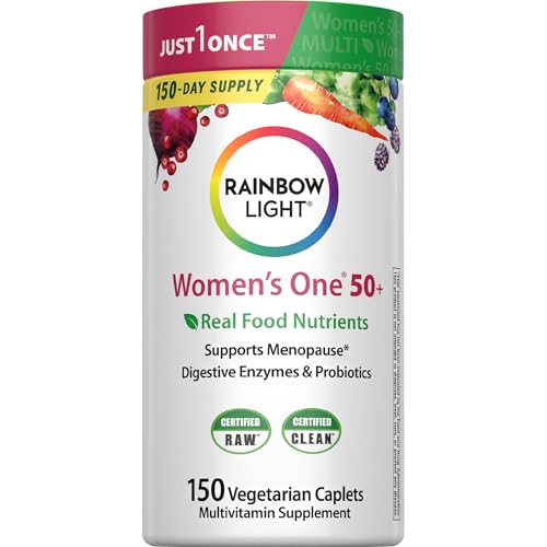 Rainbow Light Womens One + Multivitamin 50 Plus | 150 Caplets