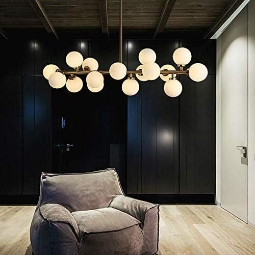 Lustre moderne à boules de verre pour créer une ambiance chaleureuse et magique à la maison