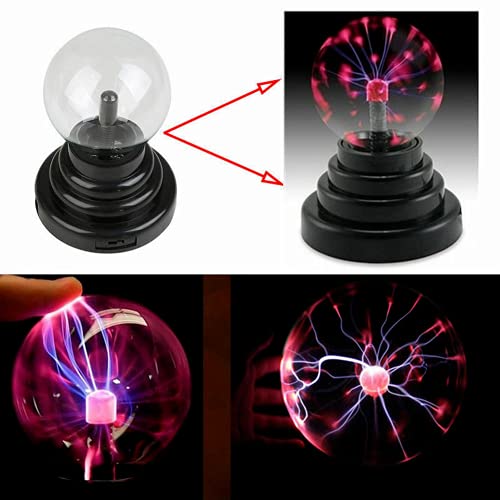 Vetro Magic Plasma Ball Light Table Lights Lampada da Notte a Sfera Touch Sensitive Glowing