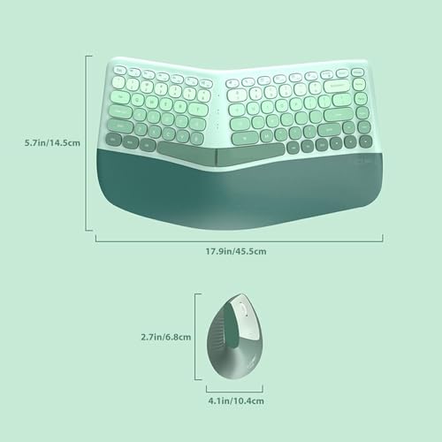 Combo teclado y mouse inalámbrico ergonómico para evitar el dolor de muñeca en tu PC 6