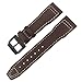 Produktbild JWTPRO Für IWC IW3777 IW3270 Mark 18 Big Pilots Watch Strap Weiche Rindslederarmbänder 20mm 21mm 22mm Lederarmband (Color : Brown White Black, Size : 20mm)