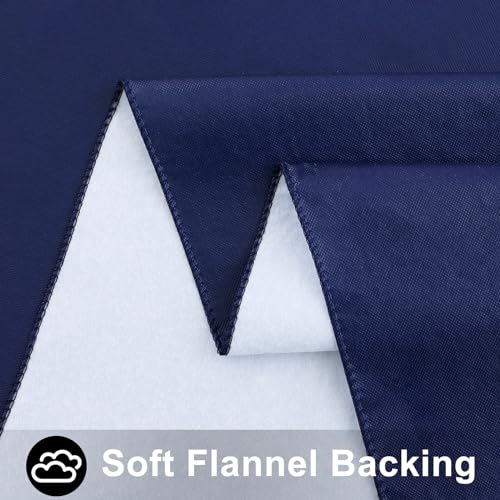Image of Smiry Rectangle Table Cloth 54x78 Inch, Waterproof Wipeable Vinyl Tablecloths Protector, Oil Spill Proof Plastic Table Cover for Dining, Picnic, Camping, Outdoor, Navy