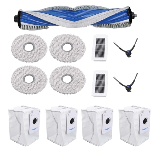 Conjunto de Acessórios para Aspirador de robô Com Escova Principal, Escova Lateral, Lavável, Esfregã