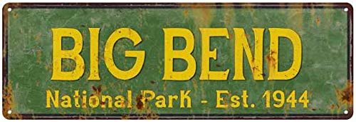 Big Bend National Park Sign Rustic Decor