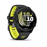 Garmin Forerunner® 170, GPS Running Smartwatch, Advanced Training Metrics and Recovery Insights, Black with Black/Amp Yellow Band