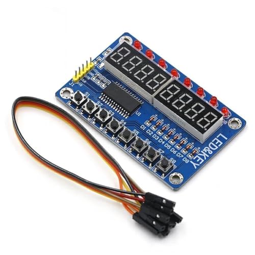 sikiwind fW^ LED fBXvCW[ATM1637TM1638MAX7219 4/8 `[u LED fBXvCfW^`[u ArduinoNbNp RED Am[h`[uhCo[{[h