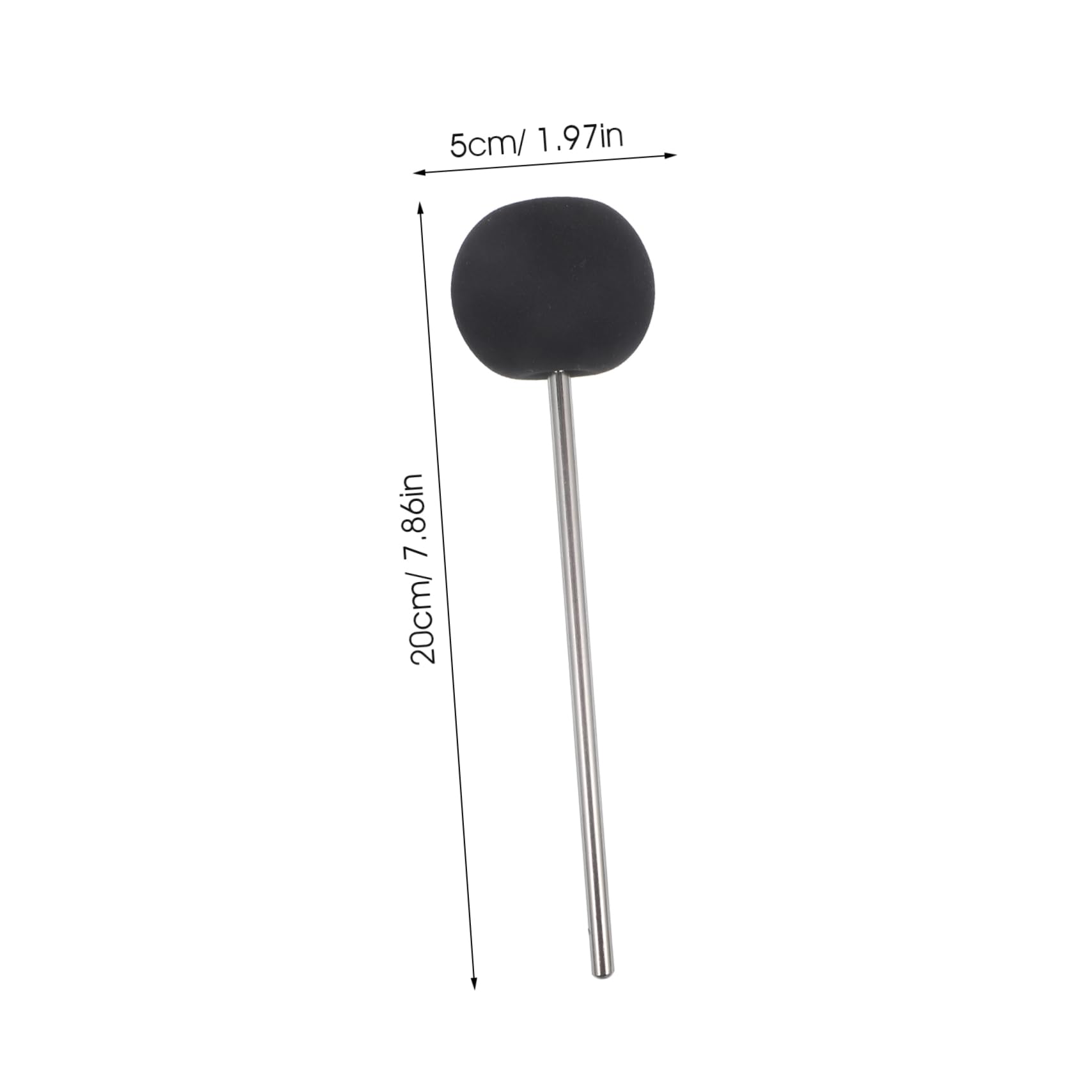 Toyvian Sturdy Stainless Steel Drum Beater Head Cajon Foot Pedal for Bass Drum Enhance Your Drumming Performance