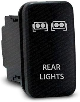 Miniatura 2 de CH4X4 Interruptor pulsador para Toyota Tacoma, FJ Cruiser, Land Cruiser, Fortuner, Hilux, 4Runner, Prado 12V 3Amp - Símbolo de luces traseras - LED