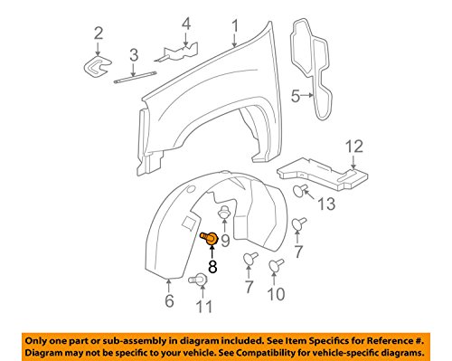 Pièce de retenue GM 11589296 d'origine pour fixation automobile