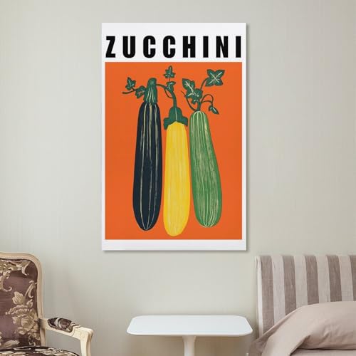 Zucchini Vegetable Art affiche moderne salon de thé salle à manger - 7