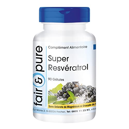 Complément Alimentaire Resvératrol 1000mg Avec Polyphénols - 30/60/120 Gélules - Sans Gluten, Sans OGM