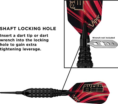 Viper 20-1203-16 Super Bee Soft Tip Darts: Black Coated Brass thumb #8