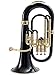 Sai Musical India Euphonium Peu-225. Bb, 3 Valve (Black)