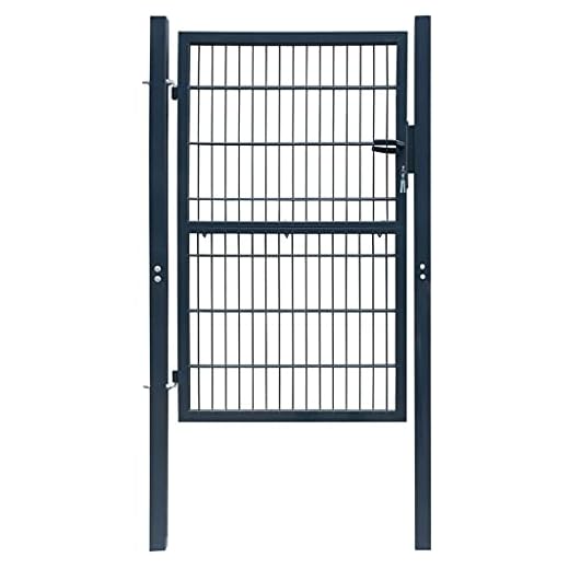 Durable Anthracite Gray Garden Fence Gate