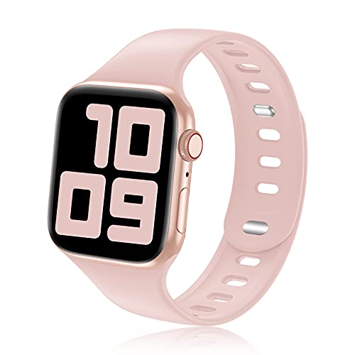 YAXIN Sport Band Compatible with Apple Watch Bands 38mm 40mm 42mm 44mm for Men Women,Silicone Wristbands Replacment Strap for iWatch SE/Series 6/5/4/3/2/1