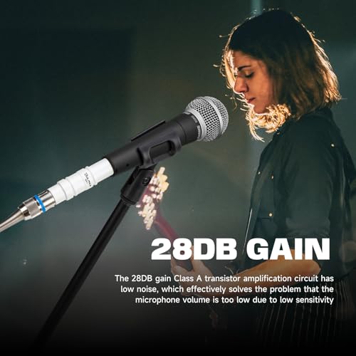 Préampli micro Bolanle XLR blanc pour augmenter le volume du micro SM7B
