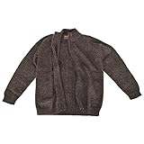 Handmade in Peru Alpaca Basics Boys Handmade 100% Alpaca Wool Full Zip Sweater (Storm Gray, 6)