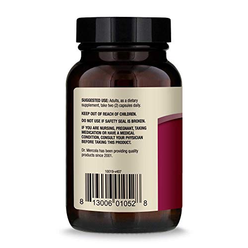 Dr. Mercola, D-Mannose And Cranberry Extract, For Women And Men, Promotes Urinary And Bladder Health, 30 Servings (60 Capsules), Non Gmo, Soy Free, Gluten Free #TOP1