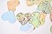Vintage World Atlas/Map Heart Confetti - 275+ ct. Party Decoration. 1.5
