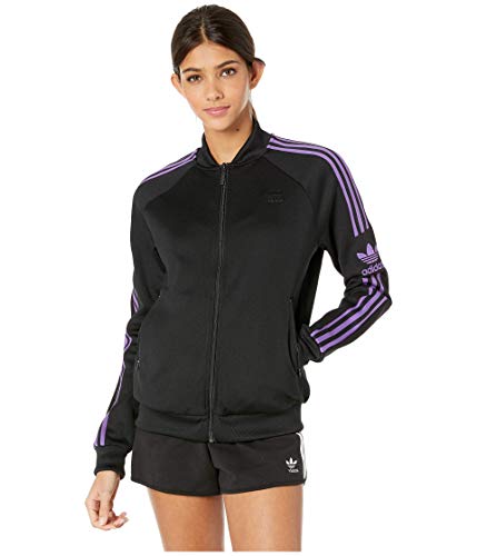 adidas Originals Women's Superstar Track Top Shirt, Black, Small