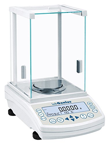 LabGenius DL-64 Gold-Series Analytical Balances (DL-64) with 0.1mg Readability and 60g Capacity with Tall Enclosed Draft Shield, Stainless Steel
