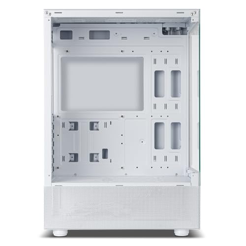 Caja ATX Hummer Vision White con doble cristal templado blanco de NOX 3