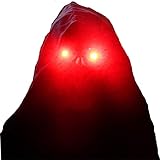 Dead Head Props Halloween Costume Cos Play Wearable Led Glowing Laser eye Glasses with controller for Masks (RED)