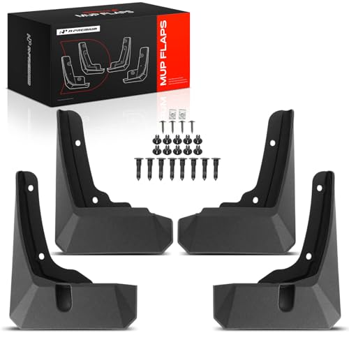 Image of A-Premium Mud Flaps Compatible with Kia | for Kia EV9 2024, No Drilling Required Mud Guards with Hardware Accessories, Set of 4 Front and Rear