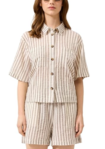 Chemisier rayé respirant à manches courtes s.Oliver fraîcheur d'été