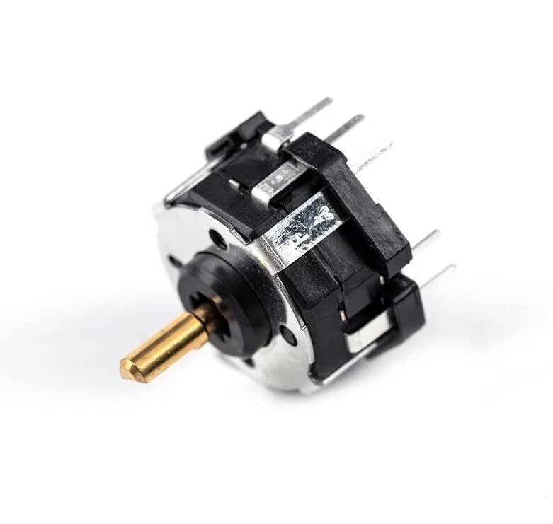Jyving 1pcs RKJXT1F42001 4-Way Switch Car Navigation Encoder Key Rocker Push Switch Encoder, Height: about 1.9cm, Black