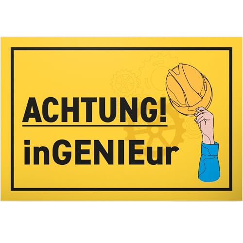 DankeDir! Ingenieur - Schild - Partydeko Bachelor Master Geschenk Dekoration Geschenkidee Studenten - Geschenk Glückwunschkarte Deko Karte Abschluss bestandenes Studium Studienabschluss