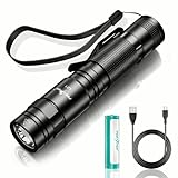 PEETPEN Flashlight 1500 High Lumens Tactical Super Bright LED Flashlights,IP67 Water-Resistant 5 Lig