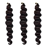 Feibin エクステ ウィッグ カール 毛束 ３本セット ブレイズ ヒップホップダンス 髪型ジャンボ おさげ三色編み込み用 グラデーション ヘアー エクステンション 編み込み コーンロウ ブレーズ 男女兼用 つけ毛 cosplay (4#)