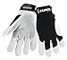 Radnor Medium Full Finger Grain Goatskin Mechanics Gloves with Hook and Loop Cuff, Leather Palm and Thumb Reinforcement, Spandex Back and Reinforced Fingertips