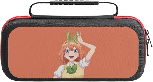 Switchケース 五等分の花嫁 中野四葉 ゲーム機収納袋 おしゃれ ゲームカード収納 大容量 ゲームカード20枚 防塵 防汚 小物収納 持ち運び便利 軽量 旅行用 プレゼント