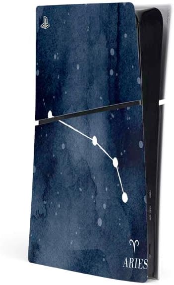 Skinit Decal Gaming Skin Compatible with PS5 Slim Digital Edition Console - Aquarius Constellation Design