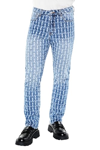 Forever 21 Men's Frayed Slim-fit Mid-Rise Jeans2