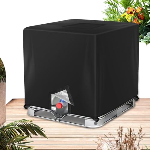 バレルカバー - 水タンクカバー - 日よけ 保護 トート 防水 1000 リットル,防水1000リットルトート 強風耐性 芝生パティオ雨防?日よけ