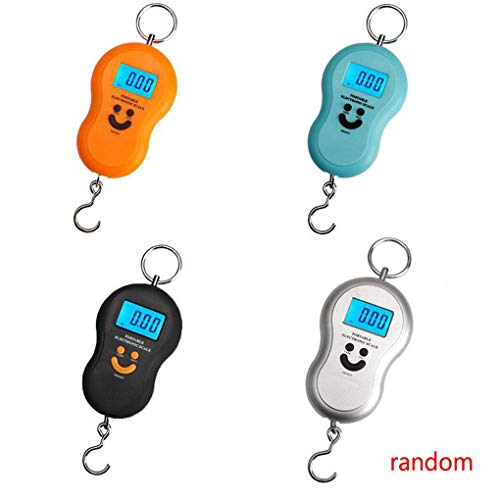 Junecat 50kg LED Display Digital Hanging Scale Portable Electronic Hook Scale with Battery
