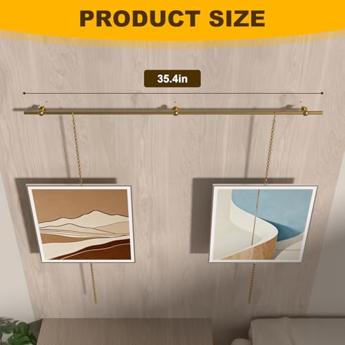 Kit de riel de latón para galería Glod con acabado dorado premium 4