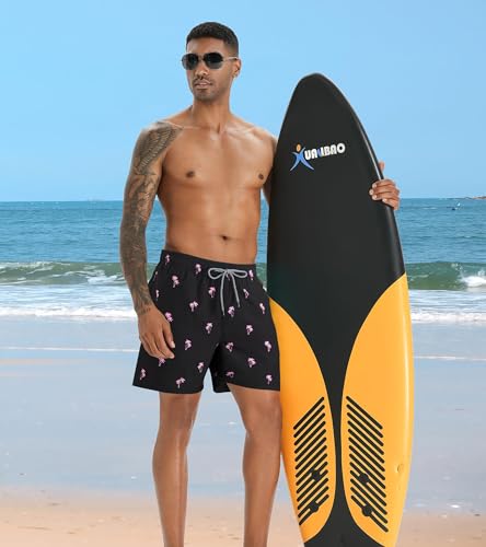 Image of APTRO Men's Swim Trunks with Compression Liner 5 Inch Bathing Suit Beach Swimsuits