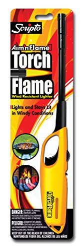 RV Butane Lighter, Wind Resistant, Disposable, 1/pk Assorted Black/Red