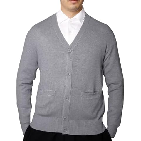 UrbanFit Men's Long Sleeve Cardigan Jumper Cover