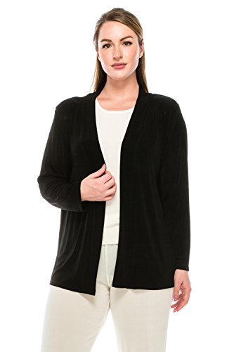 Jostar Women's Drape Cardigan Jacket - Long Sleeve Acetate Draped Open Front Sweater2