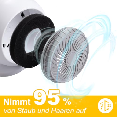 Hundefön Kanonen-Stil weiß 2400W Pet Dryer Hundetrockner Blower mit Einstellbarer Windgeschwindigkeit und Temperaturen,1-9 verschiedene Stärken von Umgebungsluft und Heißluft 35-60℃ #LYCSJDPWH-DE