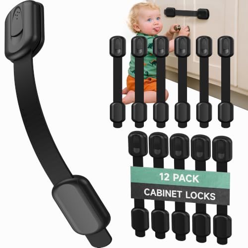 Infinno 12 Pack Cabinet Locks